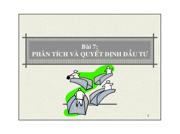 Chia sẻ bài giảng thẩm định dự án đầu tư