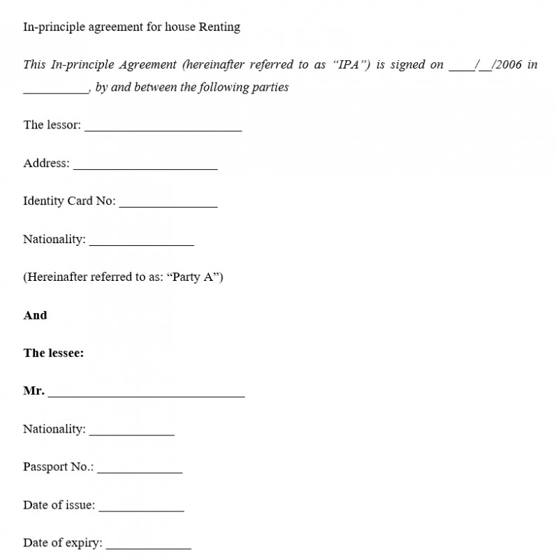 Hợp đồng thuê nhà bằng tiếng Anh - Contract of House Renting