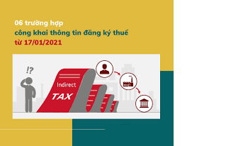 06 trường hợp công khai thông tin đăng ký thuế từ 17/01/2021